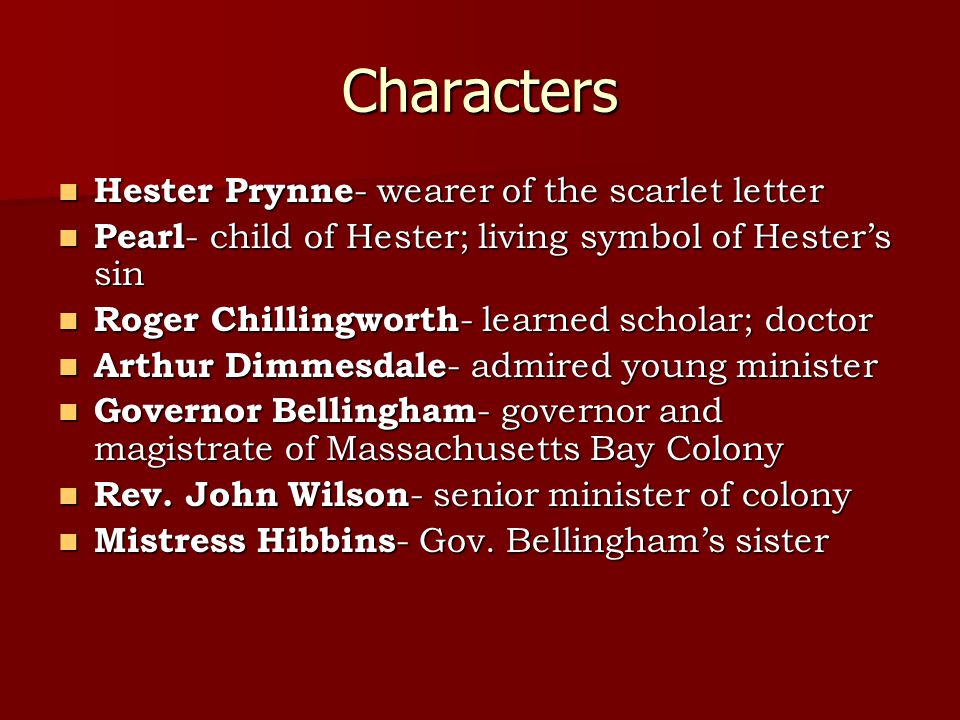 Essays on hester prynne of the scarlet letter